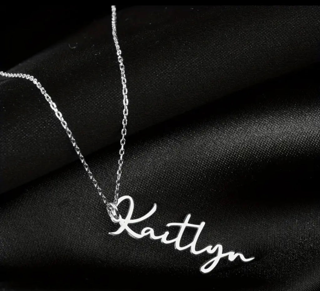 Collier vertical 1 prénom