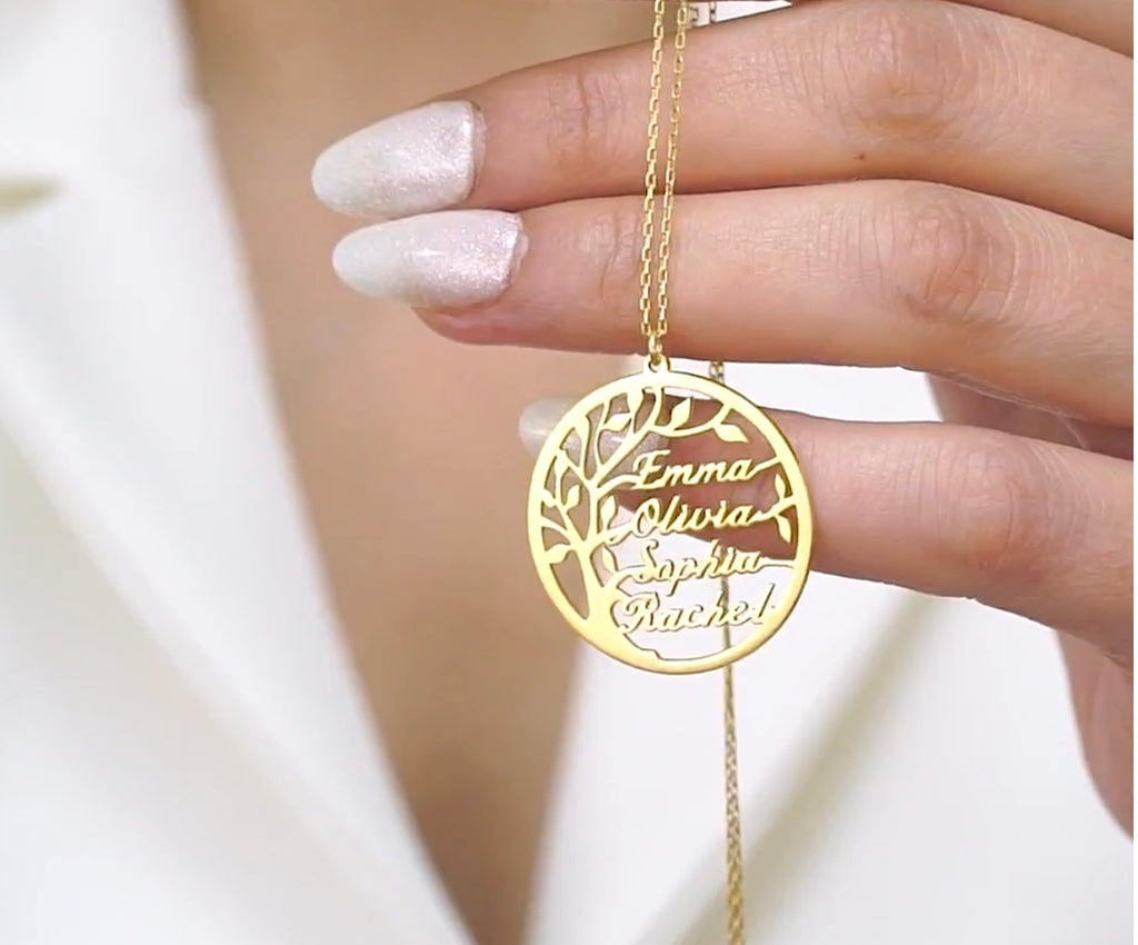Collier arbre de vie 4 Nom