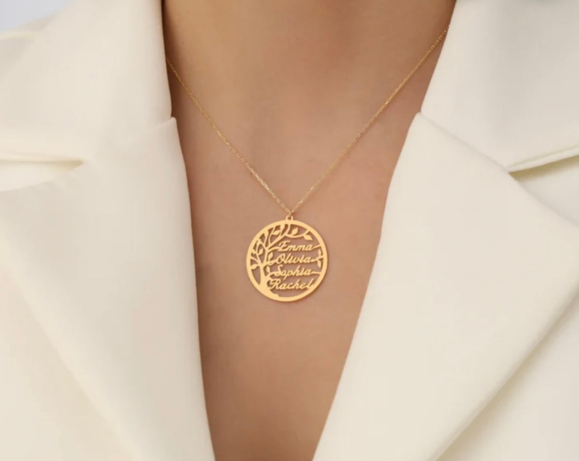 Collier arbre de vie 4 Nom