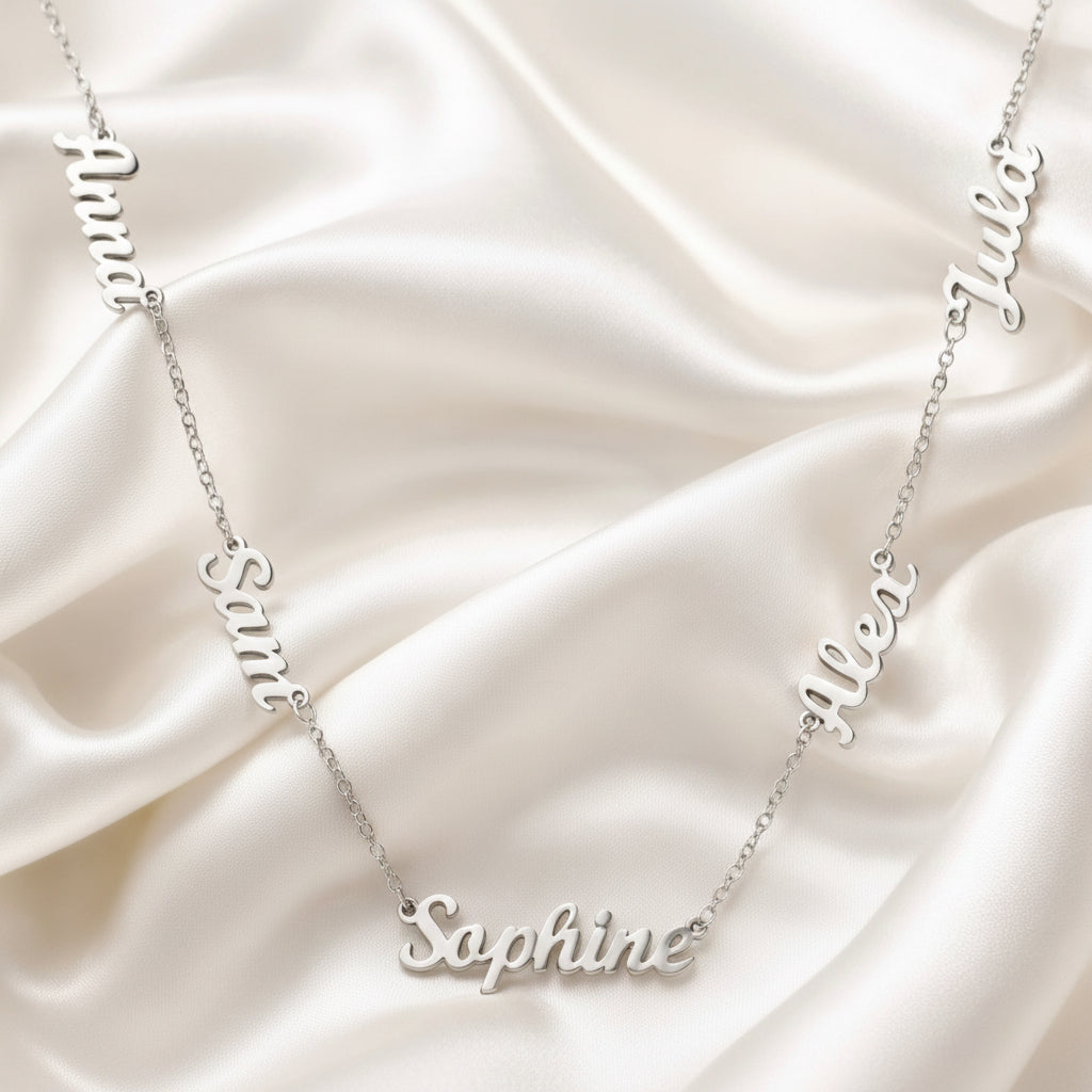 Collier Personnalisée 4 a 5 Prénoms