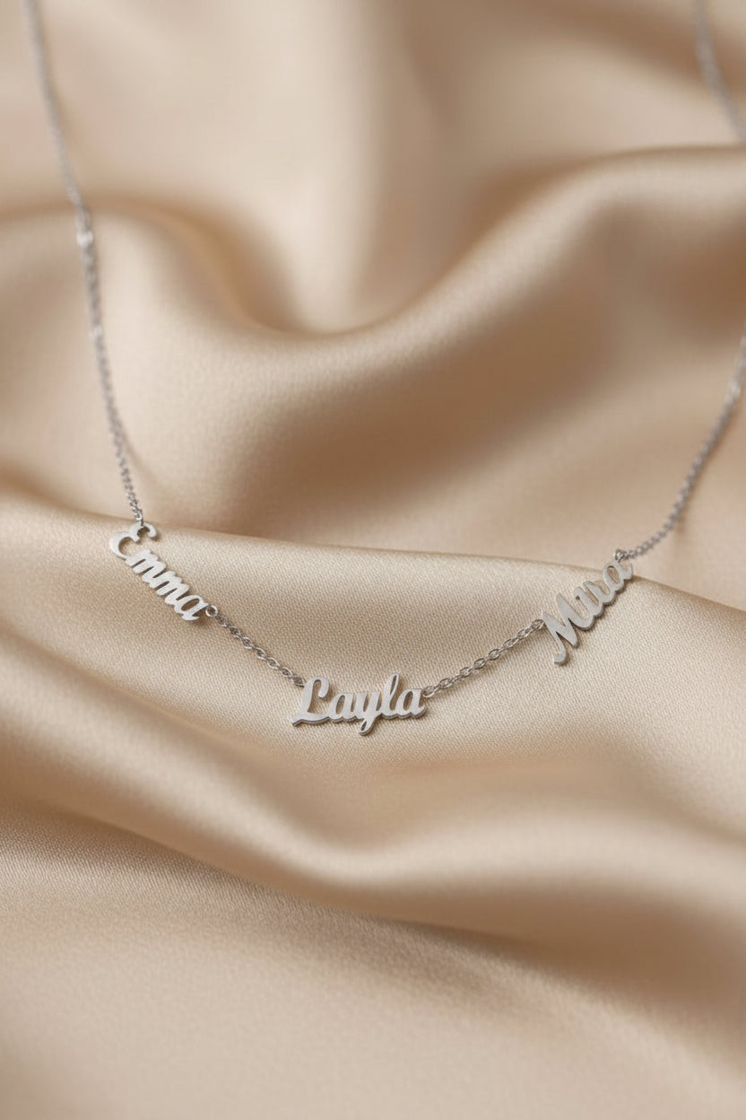 Collier Sublime à 3 Prénoms
