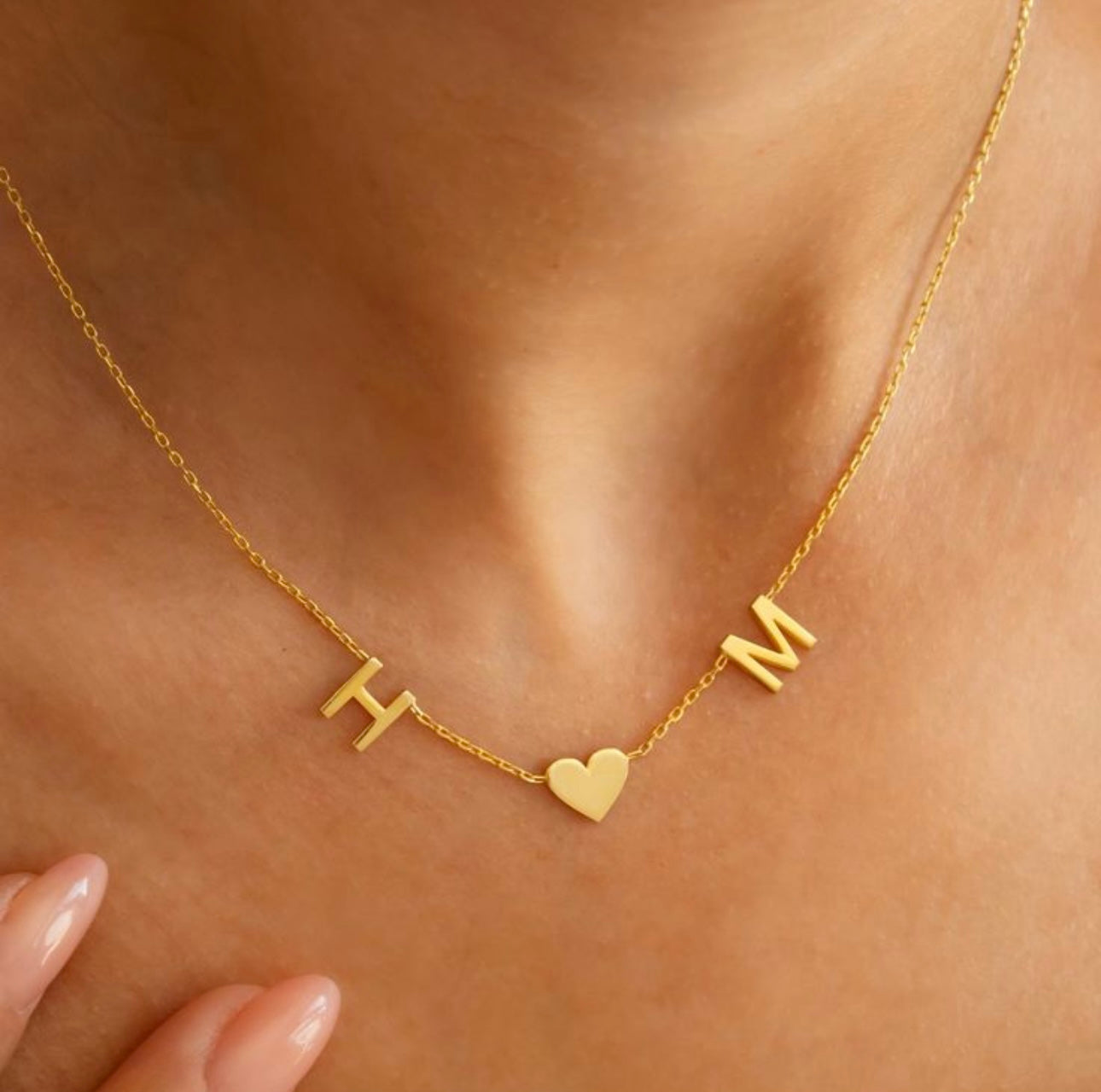 Collier 2 initial avec coeur